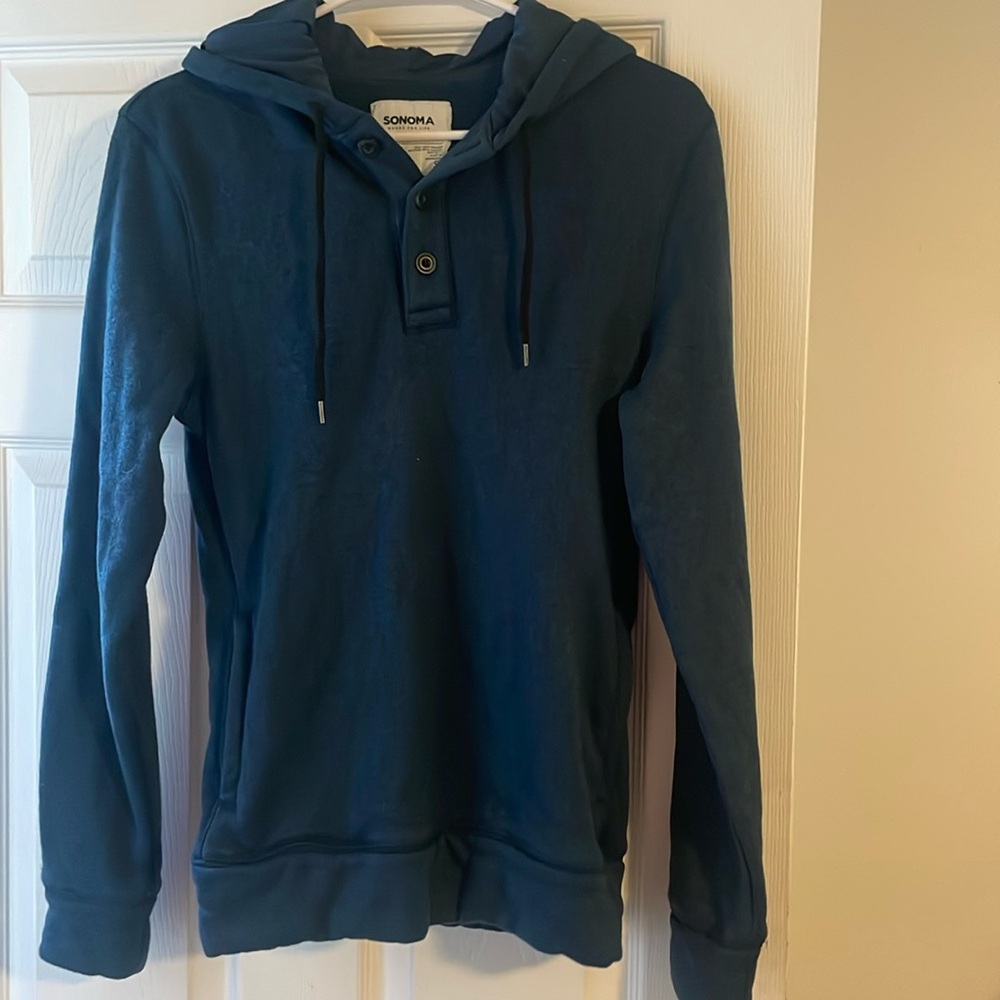New Men’s, small blue hoodie